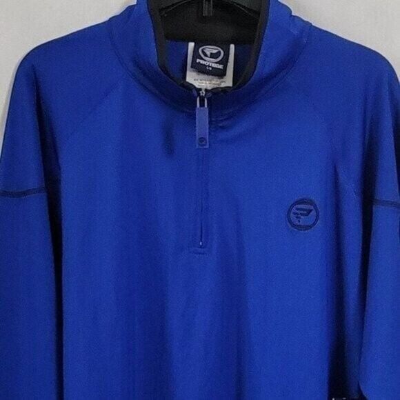 NEW Men's Large Protege Activewear jacket athlete athleisure zip BLUE NWT NOS - Picture 3 of 9
